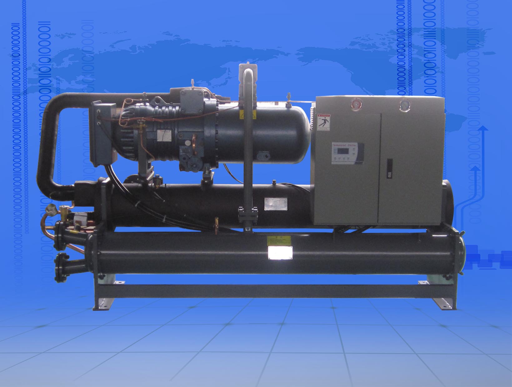 水冷式單機(jī)頭螺桿冷水機(jī)組